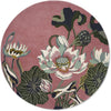 Brink and Campman Waterlily Dusty Rose Area Rug by Wedgwood Round Main Image