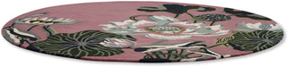Brink and Campman Waterlily Dusty Rose Area Rug by Wedgwood Round Angle Image