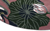 Brink and Campman Waterlily Dusty Rose Area Rug by Wedgwood Round Corner Image