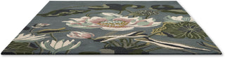 Brink and Campman Waterlily Midnight Pond Area Rug by Wedgwood Angle Image