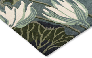 Brink and Campman Waterlily Midnight Pond Area Rug by Wedgwood Corner Image