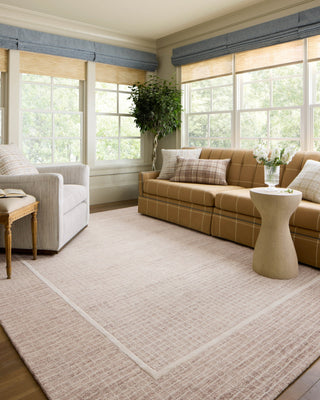 Chris Loves Julia X Loloi Briggs BRG-01 Blush/Ivory Area Rug Lifestyle Image Feature
