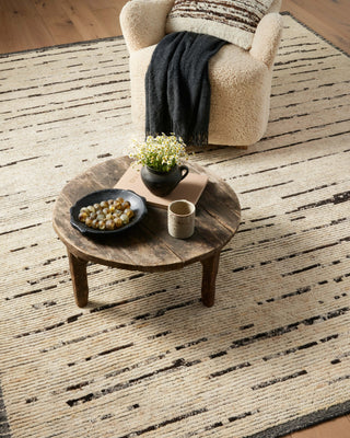 Amber Lewis x Loloi Briyana BRI-04 Natural / Blue Steel Area Rug