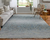 Feizy Branson 69BQF Blue/Ivory/Brown Area Rug Lifestyle Image Feature