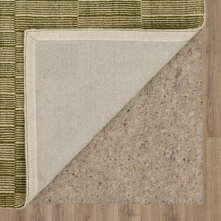 Karastan Broken Stripe Moss Area Rug by Bobby Berk Back Image