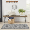 Nourison Brixton BRX01 Gray Area Rug Room Image Feature