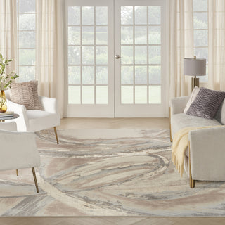Nourison Brushstrokes BSK01 Beige/Grey Area Rug by Inspire Me! Home D�cor 