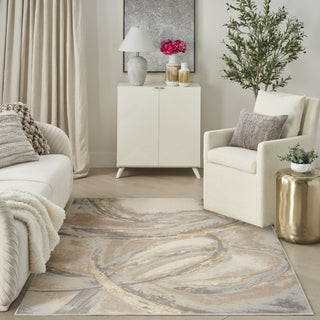 Nourison Brushstrokes BSK01 Beige/Grey Area Rug by Inspire Me! Home D�cor Room Image