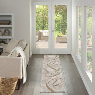 Nourison Brushstrokes BSK01 Beige/Grey Area Rug by Inspire Me! Home D�cor 