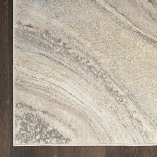 Nourison Brushstrokes BSK03 Cream Grey Area Rug by Inspire Me! Home D�cor Main Image