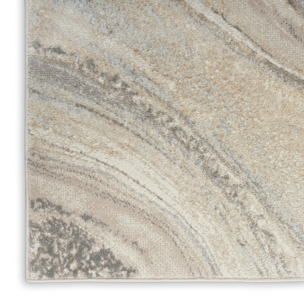 Nourison Brushstrokes BSK03 Cream Grey Area Rug by Inspire Me! Home D�cor 