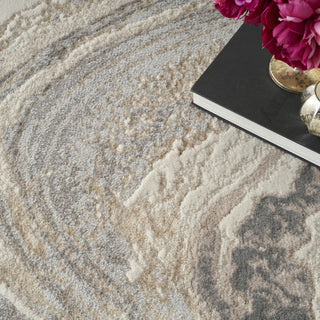 Nourison Brushstrokes BSK03 Cream Grey Area Rug by Inspire Me! Home D�cor 