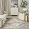 Nourison Brushstrokes BSK03 Cream Grey Area Rug by Inspire Me! Home D�cor 