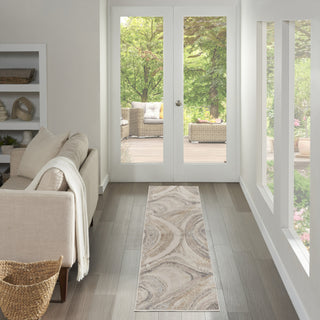 Nourison Brushstrokes BSK03 Cream Grey Area Rug by Inspire Me! Home D�cor 