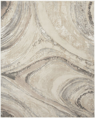 Nourison Brushstrokes BSK03 Cream Grey Area Rug by Inspire Me! Home D�cor 