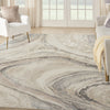 Nourison Brushstrokes BSK03 Cream Grey Area Rug by Inspire Me! Home D�cor 