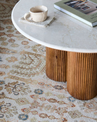 Surya Basilia BSLA-002 Ivory / Brown Furniture Style Shot