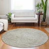 Dalyn Burano BU10 Linen Machine Washable Area Rug Round Lifestyle Image Feature