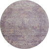 Dalyn Burano BU10 Plum Machine Washable Area Rug Round Main Image