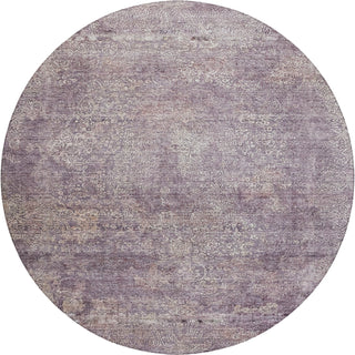 Dalyn Burano BU10 Plum Machine Washable Area Rug Round Main Image