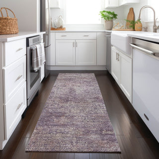 Dalyn Burano BU10 Plum Machine Washable Area Rug Runner Lifestyle Image Feature