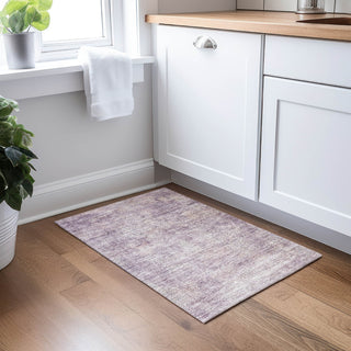 Dalyn Burano BU10 Plum Machine Washable Area Rug Scatter Lifestyle Image Feature