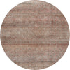 Dalyn Burano BU12 Coral Machine Washable Area Rug Round Main Image