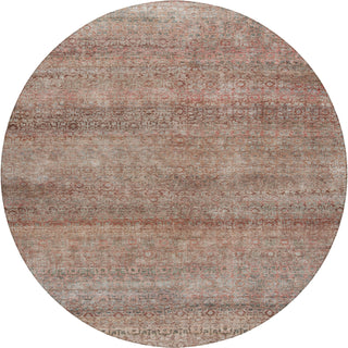 Dalyn Burano BU12 Coral Machine Washable Area Rug Round Main Image