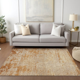 Dalyn Burano BU2 Copper Machine Washable Area Rug Lifestyle Image Feature
