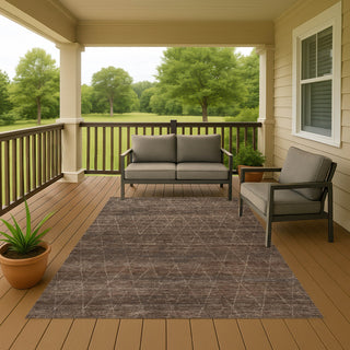 Dalyn Burano BU3 Coffee Machine Washable Area Rug Outdoor Lifestyle Image Feature