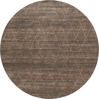 Dalyn Burano BU3 Coffee Machine Washable Area Rug Round Main Image