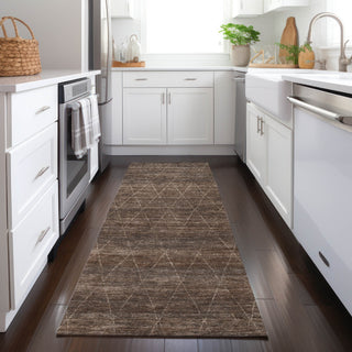 Dalyn Burano BU3 Coffee Machine Washable Area Rug Runner Lifestyle Image Feature