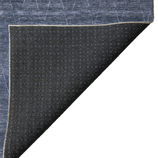 Dalyn Burano BU3 Navy Machine Washable Area Rug Backing Image