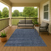 Dalyn Burano BU3 Navy Machine Washable Area Rug Outdoor Lifestyle Image Feature