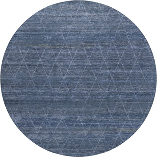 Dalyn Burano BU3 Navy Machine Washable Area Rug Round Main Image