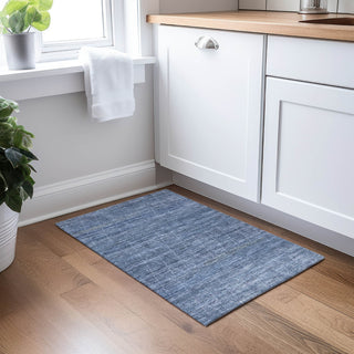 Dalyn Burano BU3 Navy Machine Washable Area Rug Scatter Lifestyle Image Feature