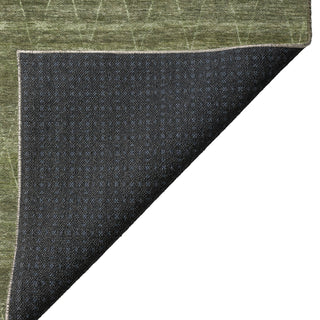 Dalyn Burano BU3 Olive Machine Washable Area Rug Backing Image