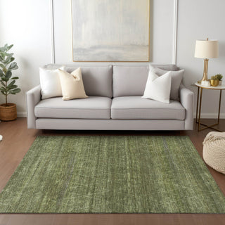 Dalyn Burano BU3 Olive Machine Washable Area Rug Lifestyle Image Feature