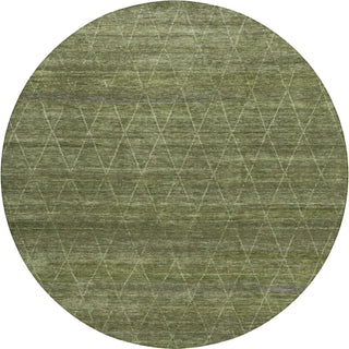 Dalyn Burano BU3 Olive Machine Washable Area Rug Round Main Image