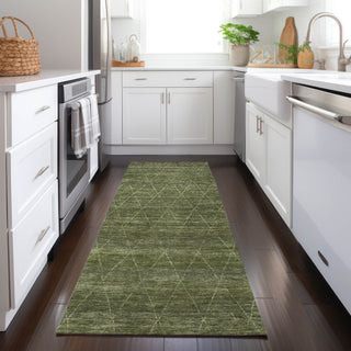 Dalyn Burano BU3 Olive Machine Washable Area Rug Runner Lifestyle Image Feature