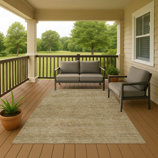 Dalyn Burano BU3 Wheat Machine Washable Area Rug Outdoor Lifestyle Image Feature