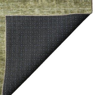 Dalyn Burano BU4 Olive Machine Washable Area Rug Backing Image