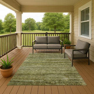 Dalyn Burano BU4 Olive Machine Washable Area Rug Outdoor Lifestyle Image Feature
