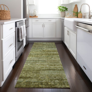 Dalyn Burano BU4 Olive Machine Washable Area Rug Runner Lifestyle Image Feature