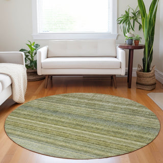 Dalyn Burano BU5 Aloe Machine Washable Area Rug Round Lifestyle Image Feature