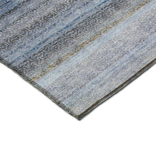 Dalyn Burano BU5 Blue Machine Washable Area Rug Corner Image