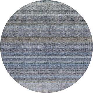Dalyn Burano BU5 Blue Machine Washable Area Rug Round Main Image
