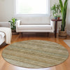 Dalyn Burano BU5 Copper Machine Washable Area Rug Round Lifestyle Image Feature