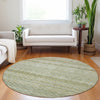 Dalyn Burano BU6 Aloe Machine Washable Area Rug Round Lifestyle Image Feature