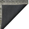 Dalyn Burano BU6 Pewter Machine Washable Area Rug Backing Image